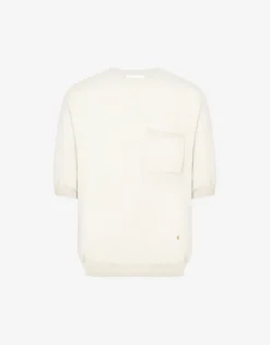 Moschino Wool and Silk Sweater Golden M